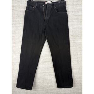Vintage Levis 505 Regular Fit Jeans Men 36x30 2003 Black Denim Straight Leg Y2K